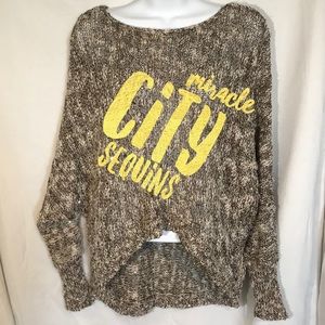 Miracle City gold sequin sweater